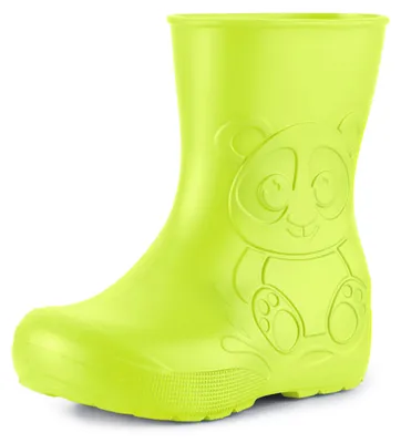 Produktbild von Ladeheid Eva Kinder Jungen Mädchen Gummistiefel Regenschuhe LA-CA-10 (Limone, 24/25 EU)