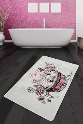 Image de Mijolnir, Rose- CHL5103, Multicolore, Tapis de bain, 700 g/m², 100 % POLYESTER
