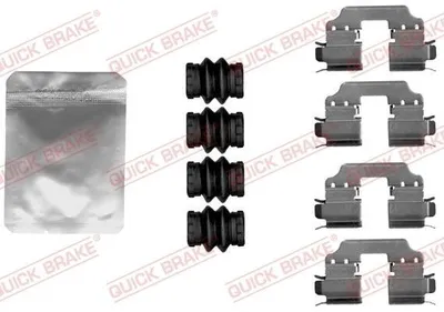 Produktbild von QUICK BRAKE 109-1881 Zubehörsatz Scheibenbremsbelag Hinten passend für MERCEDES-BENZ B-Klasse (W246, W242) A-Klasse (W176) CLA Coupe (C117) GLA (X156)