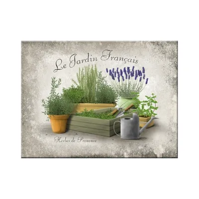 Image de Nostalgic-Art - Aimant 6 x 8 cm - Home & Country - Jardin Francais