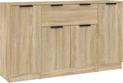 Produktbild von Sideboards 3 Stk. Sonoma-Eiche Holzwerkstoff