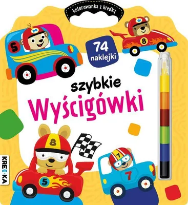 Immagine prodotto di Kolorowanka z kredką. Szybkie wyścigówki - praca zbiorowa