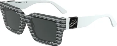 Produktbild von Karl Lagerfeld KL6182S Striped black 51/20/140 Uni Sonnenbrillen