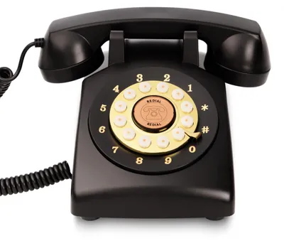 Audio-Gästebuch Telefon, 32 GB, Art Deco, Schwarz