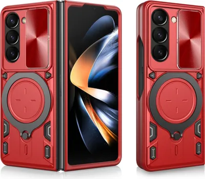 Produktbild von Techsuit Camguard Schutzhülle für Galaxy Z Fold 6 - Rot KP36688