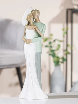 Obrázok produktu pre Dekoratívna figúrka pár Elegantné objatie 7 x 9 x 31 cm