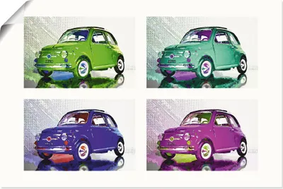 Produktbild von ARTland Poster POP ART Der kleine italienische Freund Größe: 120x80 cm