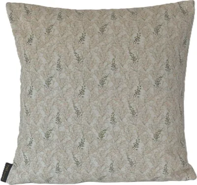 Produktbild von Kissenhülle - 50 x 50 cm - Grün - Beige - Baumwolle - mit Reißverschluss