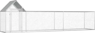 Immagine prodotto di The Living Store Pollaio 5x1x1,5 m Acciaio zincato