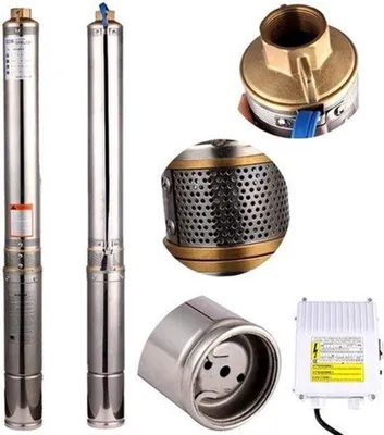 Image de Pompe submersible - Pompe submersible en acier inoxydable de 550 W, avec une capacité de 2800 litres par heure, idéale pour l'utilisation en extérieur