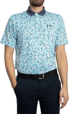 Produktbild von Under Armour Golf Matchplay bedrucktes Poloshirt, Blau XXL