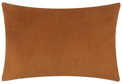 Samt Kissenbezug 40x60 cm Pecan mit Reißverschluss