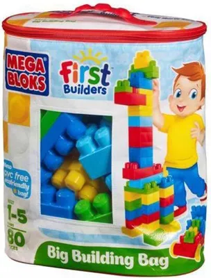 Produktbild von Vrecko na stavebnice Mega Bloks farebné (80 kusov)