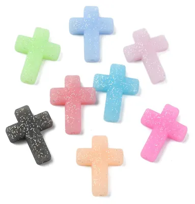 Silikon-Kreuzperlen, 20 Stk., 29 mm, für DIY-Schmuck
