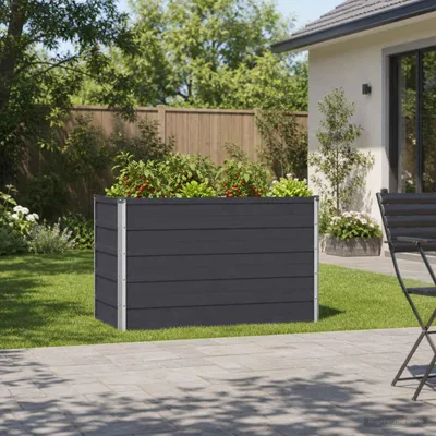 Produktbild von Möbel Hochbeet im Garten Anthrazit 100 x 40 x 55 cm - Beete &1595