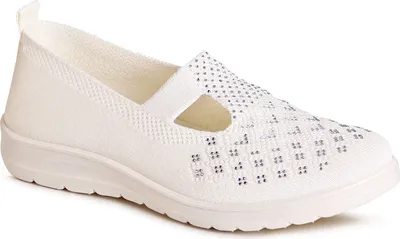 Produktbild von topschuhe24 3083 Damen Halbschuhe Sportliche Glitzer Ballerina, Farbe:Beige, Größe:41 EU