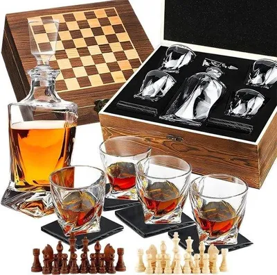 Zdjęcie produktu dla zestaw do whisky z karafką z kamieni szlachetnych i zestawem do schładzania – pomysł na prezent dla mężczyzny z kostkami do whisky i karafką z kamieni szlachetnych.