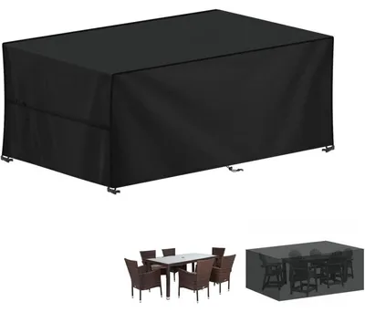 Zdjęcie produktu dla Pokrowiec ochronny na meble ogrodowe, 180x90x75 cm, wodoodporny, wykonany z tkaniny Oxford 420D