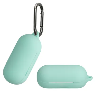 Produktbild von kwmobile Schutzhülle für Sony WF-C700N Hülle - TPU Silikon Case für Kopfhörer Ladecase - stoßfestes Cover mit Karabiner - Mintgrün