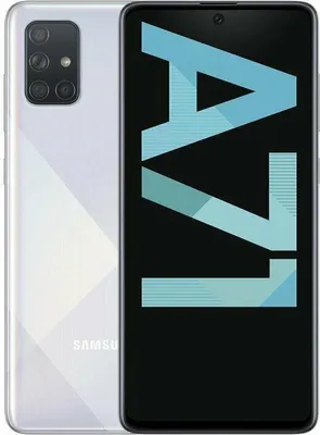 Produktbild von Samsung Galaxy A71 SM-A715F, 17 cm (6.7"), 1080 x 2400 Pixel, 2,2 GHz, 128 GB, 64 MP, Silber