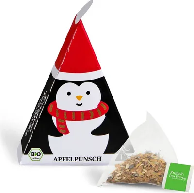 Produktbild von ETS - Apfel-Punsch Gewürz "Penguin", BIO, 1 Pyramidenbeutel (zur einfachen Zubereitung von Apfelpunsch)