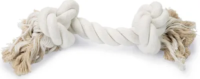 Image de Beeztees 640927, jouet pour chien, jouet à tirer, blanc, coton, idéal pour mâcher, à récupérer, favorise l'hygiène dentaire