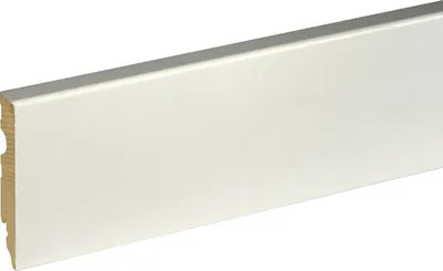 Produktbild von SKANDOR Sockelleiste SU084L weiß foliert 2500 x 80 x 15 mm