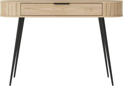Obrázok produktu pre Toaletný stolík LOVI 120 cm dub Cremona konzola s ryhovanou prednou zásuvkou predsieň