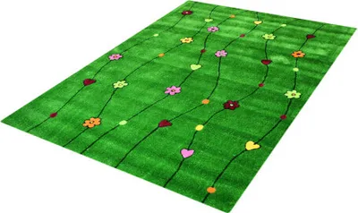 Produktbild von Dětský koberec Kids Flowers green (170x240 cm)