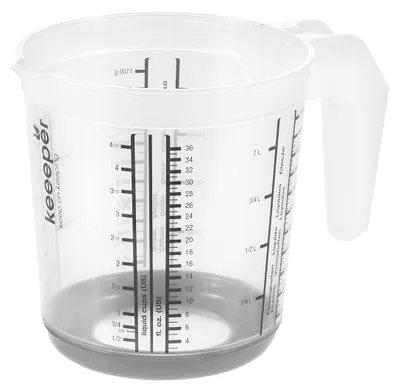 Maßbecher 1 l, Antirutsch, Nordic Grey, Massimo