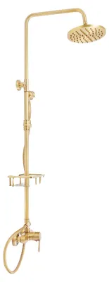 Immagine prodotto di Set doccia, altezza regolabile, sistema doccia completo, bronzo