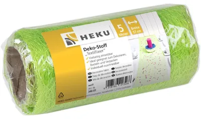 Obrázok produktu pre Dekoratívna textilná vláknina na rolke, zelená 5 m x 37 cm