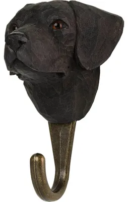 Produktbild von Wildlife Garden Decohook Wandhaken Labrador Retriever (handgeschnitzt)