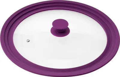 Immagine prodotto di bremermann coperchio universale per barattoli con bordo in silicone, 30/32/34 cm, viola, grande