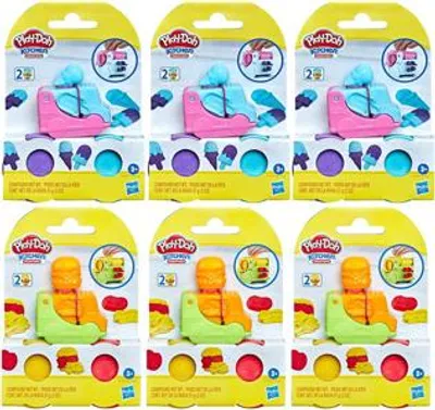 Produktbild von Play-Doh F53475L00, Knetmasse, Mehrfarbig, Kind, 3 Stück(e), Kunststoff-Topf, Junge/Mädchen