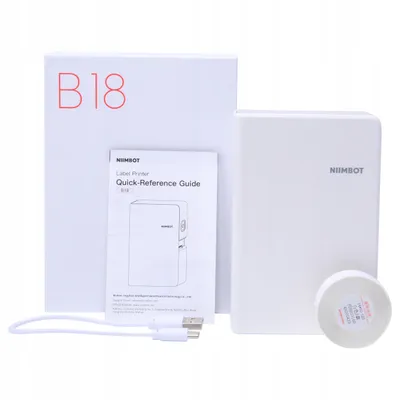 Immagine prodotto di Niimbot B18, stampante portatile di etichette a trasferimento termico, bianco