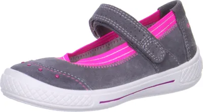 Produktbild von Superfit Tensy Kinderschuhe Mädchen Ballerina Grau, Schuhgröße:25 EU