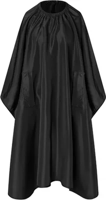 Produktbild von Karlowsky Wasserabweisender Haarschneideumhang mit Handdurchgriffen 130 x 150 cm Polyester Schwarz