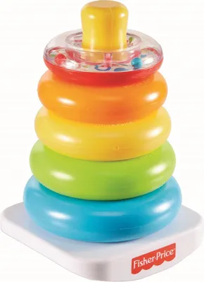 Image de Mattel GKD51 - Pyramide d'anneaux de couleur Fisher-Price