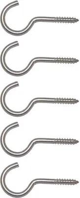 Produktbild von Schraubhaken Wäscheleinehaken 4,4x65 / 40 mm Edelstahl A2 - 10 Stück