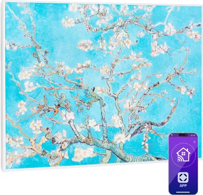 Image de Klarstein Radiateur Infrarouge Mural Intelligent, Chauffage Infrarouge 500W, Panneau Chauffant Infrarouge, APP Mobile, Radiateur Electrique Extra Plat, Salle de Bain, Sans CO2, Faible Conso d'Energie
