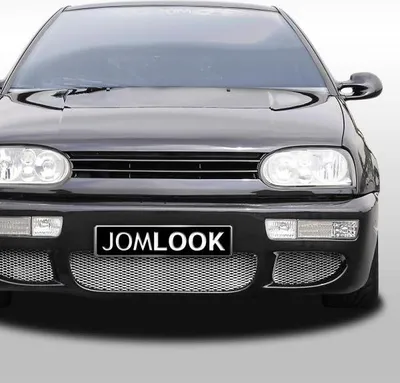 Produktbild von Kühlergrill ohne Emblem, schwarz passend für VW Golf 3