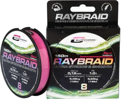 Obrázek produktu pro Cinnetic Raybraid – pletená šňůra 200 m, růžová, 0,180 mm, růžová, 0,180 mm