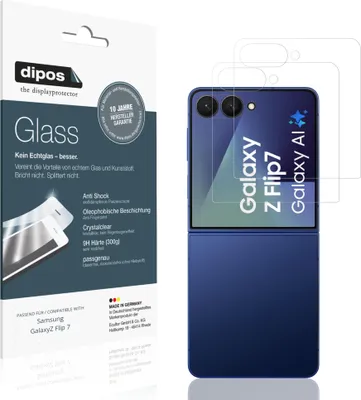 Obrázok produktu pre 1+1x dipos GlassCC Samsung Galaxy Z Flip7 Aussenseite