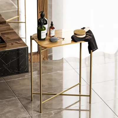Produktbild von Skye Decor, Shb-003-A, Couchtisch, 100 % HOLZ, Gold, 40 x 26 x 56 cm