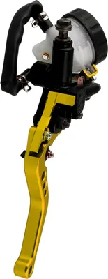 Obrázok produktu pre CNC brzdová páka s nastaviteľnými rukoväťami - Hydraulický valec 7/8 palca 22 mm - Univerzálny na úpravu motocyklov - Zlatý
