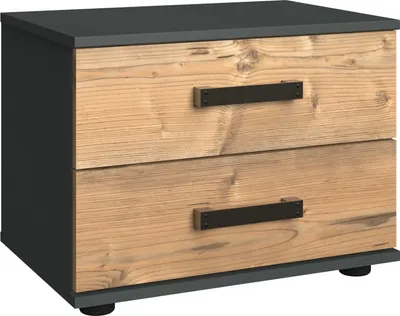 Produktbild von Wimex Stockholm Nachtschrank Graphit/Silver