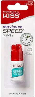 Produktbild von Kiss My Face - Maximum Speed Nail Glue - Quick-drying nail glue 3.0g