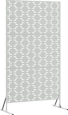 Image de Écran de confidentialité Gris 100 x 50 x 180 cm Acier