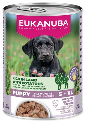 Produktbild von EUKANUBA Life Care Puppy Rich in lamb and potatoes - Nassfutter für Hunde - 400g